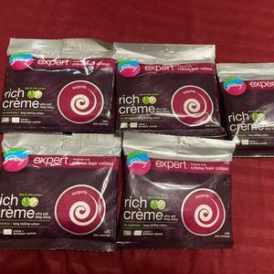 Lot of 5 New Sealed Godrej Hair Color-Burgundy